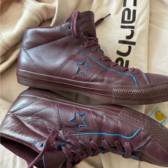 Converse One Star Pro Mid Shoes Deep Bordeaux RARE & GETTING RARER!!! - Picture 13 of 16